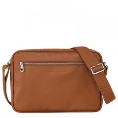 Longchamp | Le Foulonné M Camera bag Caramel - Leather | Caramel