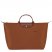 Longchamp | Le Pliage Green L Travel bag Cognac - Recycled canvas | Cognac