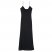 Longchamp | Long dress Black - Fluid crepe | Black