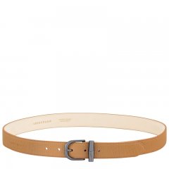 Longchamp | Le Roseau Ladies' belt Walnut - Leather | Walnut