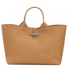 Longchamp | Le Roseau L Handbag Walnut - Leather | Walnut