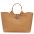 Longchamp | Le Roseau L Handbag Walnut - Leather | Walnut