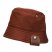 Longchamp | Reversible bucket hat Chestnut/Tomato - Technical taffeta | Chestnut/Tomato