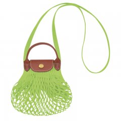 Longchamp | Le Pliage Filet XS Mesh bag Green Light - Canvas | Green Light