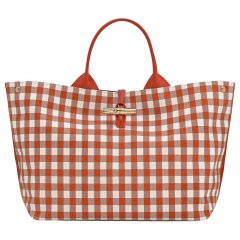 Longchamp | Le Roseau L Handbag Bark - Canvas | Bark