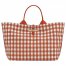 Longchamp | Le Roseau L Handbag Bark - Canvas | Bark