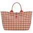 Longchamp | Le Roseau L Handbag Bark - Canvas | Bark