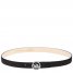 Longchamp | La Médaille Ladies' belt Black - Leather | Black