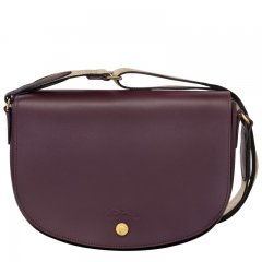 Longchamp | Épure M Crossbody bag Eggplant - Leather | Eggplant