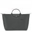 Longchamp | Le Pliage Green L Travel bag Graphite - Recycled canvas | Graphite