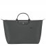 Longchamp | Le Pliage Green L Travel bag Graphite - Recycled canvas | Graphite