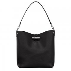 Longchamp | Le Roseau M Shoulder bag Black - Leather | Black