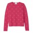 Longchamp | Round neck sweater Pink - Embroidered knit | Pink