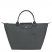 Longchamp | Le Pliage Green M Handbag Graphite - Recycled canvas | Graphite