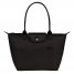 Longchamp | Le Pliage Green M Tote bag Black - Recycled canvas | Black