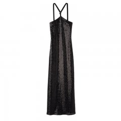 Longchamp | Long dress Black - Glitter | Black