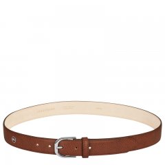 Longchamp | Le Pliage Ladies' Belt Cognac - Leather | Cognac