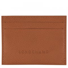 Longchamp | Le Foulonné Card holder Caramel - Leather | Caramel