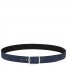 Longchamp | Le Foulonné Men's belt Navy/Black - Leather | Navy/Black