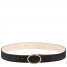 Longchamp | Le Foulonné Ladies' belt Black - Leather | Black