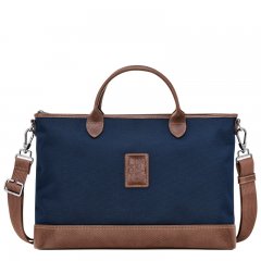 Longchamp | Boxford S Briefcase Blue - Recycled canvas | Blue