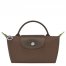 Longchamp | Le Pliage Green Pouch with handle Terra - Recycled canvas | Terra