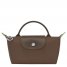 Longchamp | Le Pliage Green Pouch with handle Terra - Recycled canvas | Terra