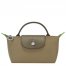 Longchamp | Le Pliage Green Pouch with handle Artichoke - Recycled canvas | Artichoke