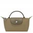 Longchamp | Le Pliage Green Pouch with handle Artichoke - Recycled canvas | Artichoke