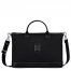 Longchamp | Boxford S Briefcase Black - Recycled canvas | Black