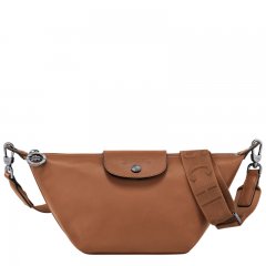 Longchamp | Le Pliage Xtra XS Crossbody bag Cognac - Leather | Cognac