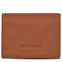 Longchamp | Le Foulonné Wallet Caramel - Leather | Caramel