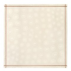 Longchamp | La Médaille Shawl Ivory - Cotton blend | Ivory