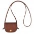 Longchamp | Épure Coin purse with leather lace Brown - Leather | Brown