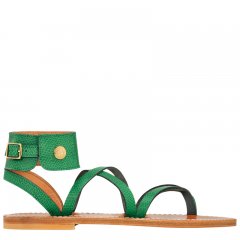 Longchamp | x K.Jacques Sandals Green - Leather | Green