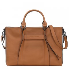 Longchamp | 3D L Handbag Natural - Leather | Natural