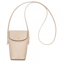 Longchamp | Épure Phone case with leather lace Paper - Leather | Paper