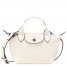 Longchamp | Le Pliage Xtra XS Handbag Ecru - Leather | Ecru