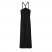 Longchamp | Long dress Black - Crepe | Black