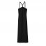 Longchamp | Long dress Black - Crepe | Black