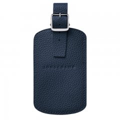 Longchamp | Le Foulonné Luggage tag Navy - Leather | Navy