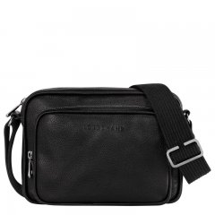 Longchamp | Le Foulonné S Camera bag Black - Leather | Black