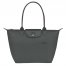 Longchamp | Le Pliage Green M Tote bag Graphite - Recycled canvas | Graphite