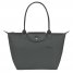 Longchamp | Le Pliage Green M Tote bag Graphite - Recycled canvas | Graphite