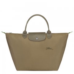 Longchamp | Le Pliage Green M Handbag Artichoke - Recycled canvas | Artichoke