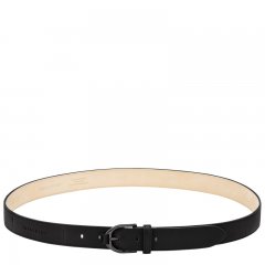 Longchamp | 3D Ladies' belt Black - Leather | Black