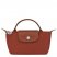 Longchamp | Le Pliage Green Pouch with handle Chestnut - Recycled canvas | Chestnut