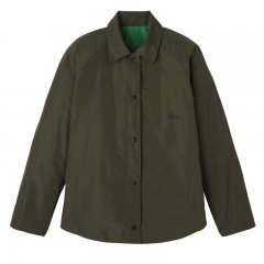 Longchamp | Padded blouson Khaki/Green - Technical taffeta | Khaki/Green