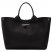 Longchamp | Le Roseau L Handbag Black - Leather | Black