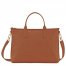 Longchamp | Le Foulonné S Briefcase Caramel - Leather | Caramel